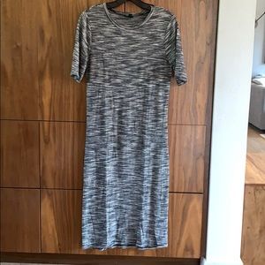 Black and white topshop maternity dress